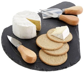 Platou pentru servit brânzeturi cu 3 cuțite - Premier Housewares