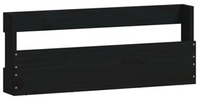 Pantofare de perete, 2 buc., negru, 59x9x23 cm, lemn masiv pin 2, Negru, 59 x 9 x 23 cm, 1