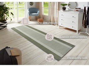 Covor tip traversă verde 80x300 cm Band – Hanse Home