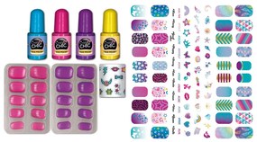 Set de lacuri de unghii Clementoni Crazy CHIC care strălucesc în întuneric