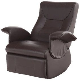 Fotoliu relaxant, piele eco maro , ROMELO C3