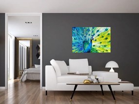 Tablou - Păun (90x60 cm)