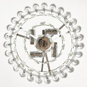 Brilagi - Lustră cu lanț ECLIPSE, 5xE14/10W/230V, diam. 38 cm, argintie