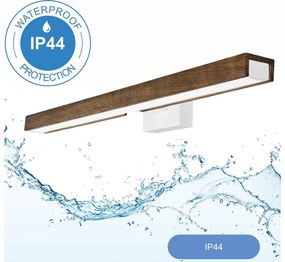 Aplică LED pentru oglindă de baie Brilagi WOODY MIRROR LED/12W/230V IP44 stejar/alb