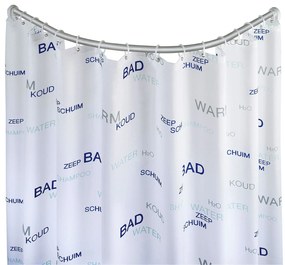 Șină de duș universală, 80 x 80/90 x 90 cm, cromată, WENKO