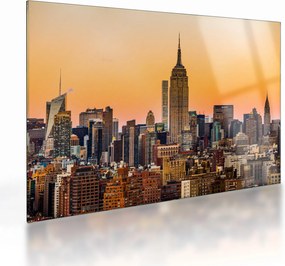 Tablou pe sticlă cu New York (70x50 cm)