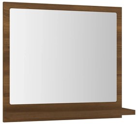 Oglinda de baie, stejar maro, 40x10,5x37 cm, lemn compozit Stejar brun, 40 cm