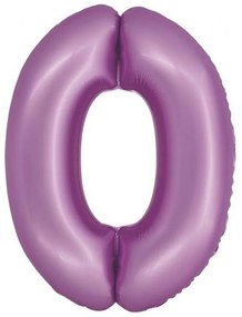 Numere Lavender Mat Balon Lavandă Numărul 0 din Foaie 76 cm