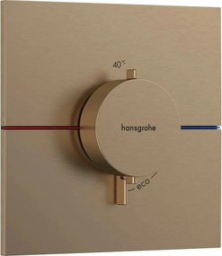 Baterie dus termostatata incastrata bronz periat Hansgrohe ShowerSelect Comfort E