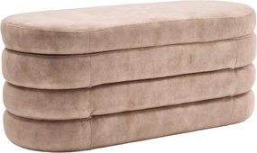 Bancheta cu spatiu de depozitare, Catifea Sampanie, VOQUE 115cm A-46686 VC