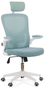Scaun ergonomic OFF 336 bleu, spătar înalt și brațe rabatabile