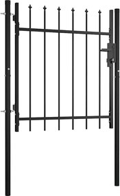 vidaXL Poartă de gard pentru ușă Boxtel cu vârf tip suliță 100x75 cm