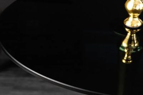 Masuta auxiliara design unicat Abstract 65cm, auriu