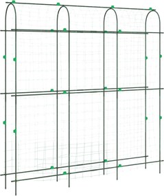 vidaXL Spalier grădină plante cățărătoare cadru U 181x31x182,5 cm oțel