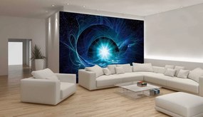 Fototapet - Supernova albastră abstractă (254x184 cm)