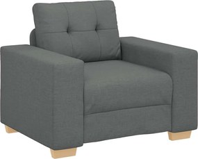 vidaXL Fotoliu canapea, gri închis, 100x78x80 cm, material textil