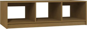 vidaXL Măsuță de cafea, maro miere, 110x50x34 cm, lemn masiv de pin