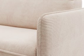 Colţar Barcelia Mini extensibil, universal, stânga/dreapta - bej catifea Anafi 22