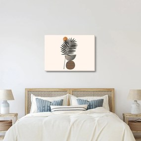 Tablou - Abstracție cu frunze de palmier (70x50 cm)