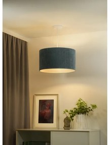 Lustră pe cablu Duolla CORDUROY 1xE27/15W/230V d. 40 cm albastru deschis