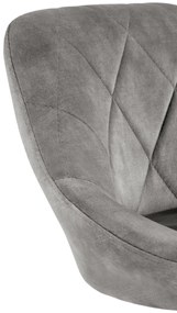Scaun de bar H101 velvet gri