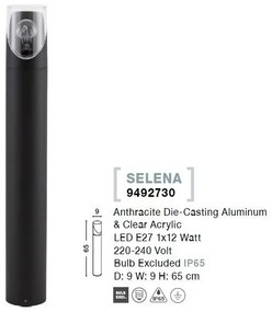Stalp mediu pentru iluminat exterior IP65 SELENA