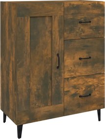 vidaXL Dulap, stejar fumuriu, 69,5x34x90 cm, lemn compozit