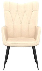 327547 vidaXL Scaun de relaxare, crem, material textil