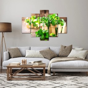 Tablou cu menta proaspătă (150x105 cm)