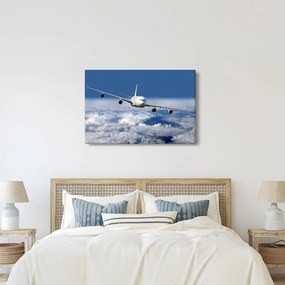 Tablou - Avion în nori (90x60 cm)