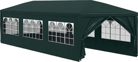 vidaXL Cort de petrecere, verde, 3 x 9 m