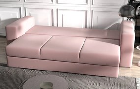 Canapea extensibilă dumonde cu ladă de depozitare si sezut confortabil din spuma high-density, Gloria Royal Roz 240x100 cm