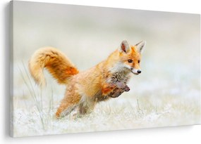 Tablou - Vulpe care sare (90x60 cm)