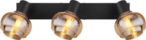 Globo 54309-3B - Lampă spot TOKKI 3xE14/40W/230V neagră