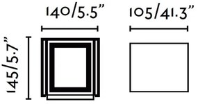 FARO 70637 - Aplică perete exterior LED OLAN 2xLED/3W/230V IP54