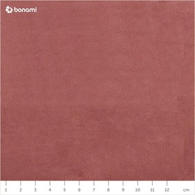 Pat matrimonial roz tapițat cu spațiu de depozitare cu somieră 180x200 cm Elio – Milo Casa