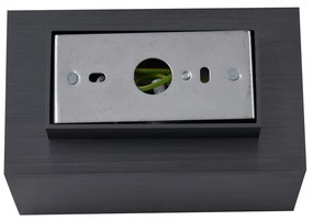 Lampă de perete modernă gunmetal pătrată cu 2 lumini GU10 50mm - Sandy