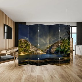 Paravan - Peisajul cu lac (210x170 cm)