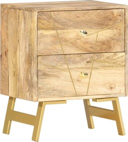 vidaXL Noptieră, 40 x 30 x 50 cm, lemn masiv de mango