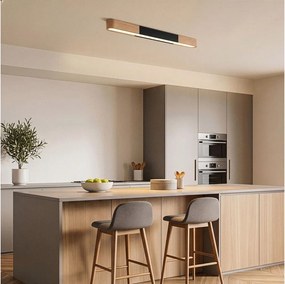 BRILAGI - Plafonieră LED GARDALINE LED/100W/230V 80 cm stejar/negru