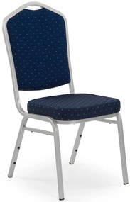 Scaun de sufragerie Carn S (argintiu + albastru). 796068