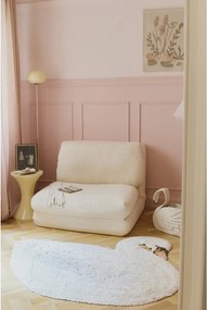 Covor pentru copii crem lavabil/țesut manual din bumbac 100x120 cm Swan – Lorena Canals