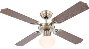 Candelabru Champion 0309, cu ventilator, 1xE27, alama+maro, IP20, Globo