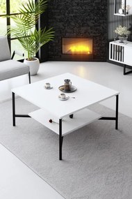 Set de mobilier pentru living Black, Alb- Negru