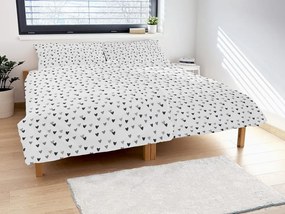 Lenjerie de pat din bumbac INIMIOARE