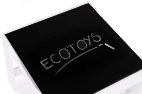 Mobilier pentru copii set masă 2 scaune cu tablă de cretă alb