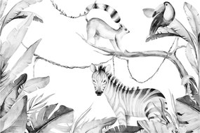 Tablou - Acuarelă Jungla (90x60 cm)