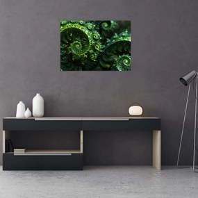 Tablou pe sticlă - Spirale (70x50 cm)