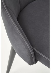 Scaun de bucaterie Marien, gri/negru
