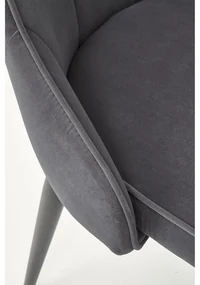 Scaun de bucaterie Marien, gri/negru